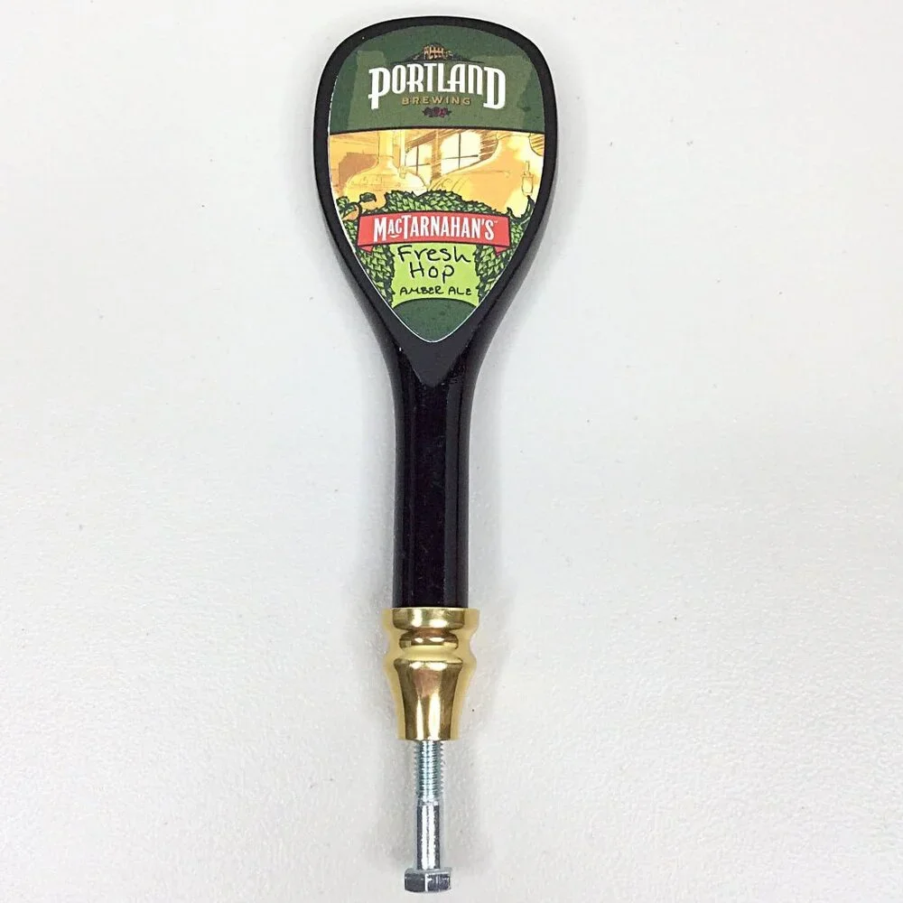 Portland‎ Brewing MacTarnahan's Fresh Hop Ambr Ale Tap Handle Oregon 9.5